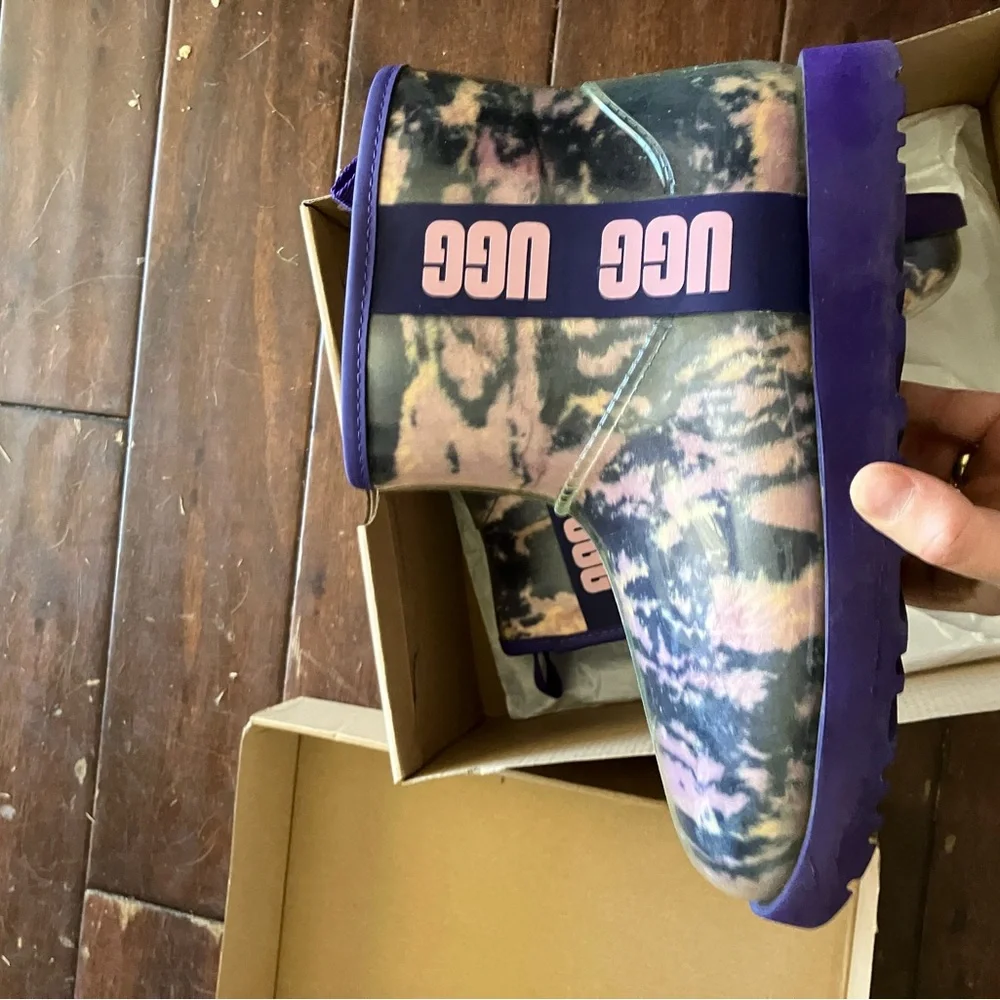 UGG Women's Classic Clear Mini Marble boots in the Violet Night